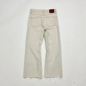 Zara cropped flare jeans